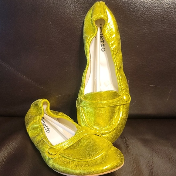 Repetto gold ballerina shoes size 38 - Picture 3 of 3